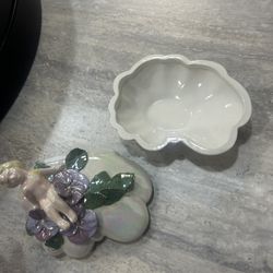 vintage glass jewelry holder