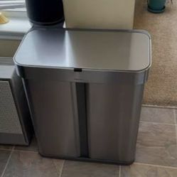 Simple human sensor trash can.