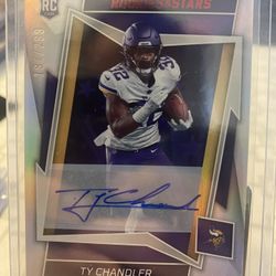 2022 Rookies Ands Stars Ty Chandler Rookie Auto