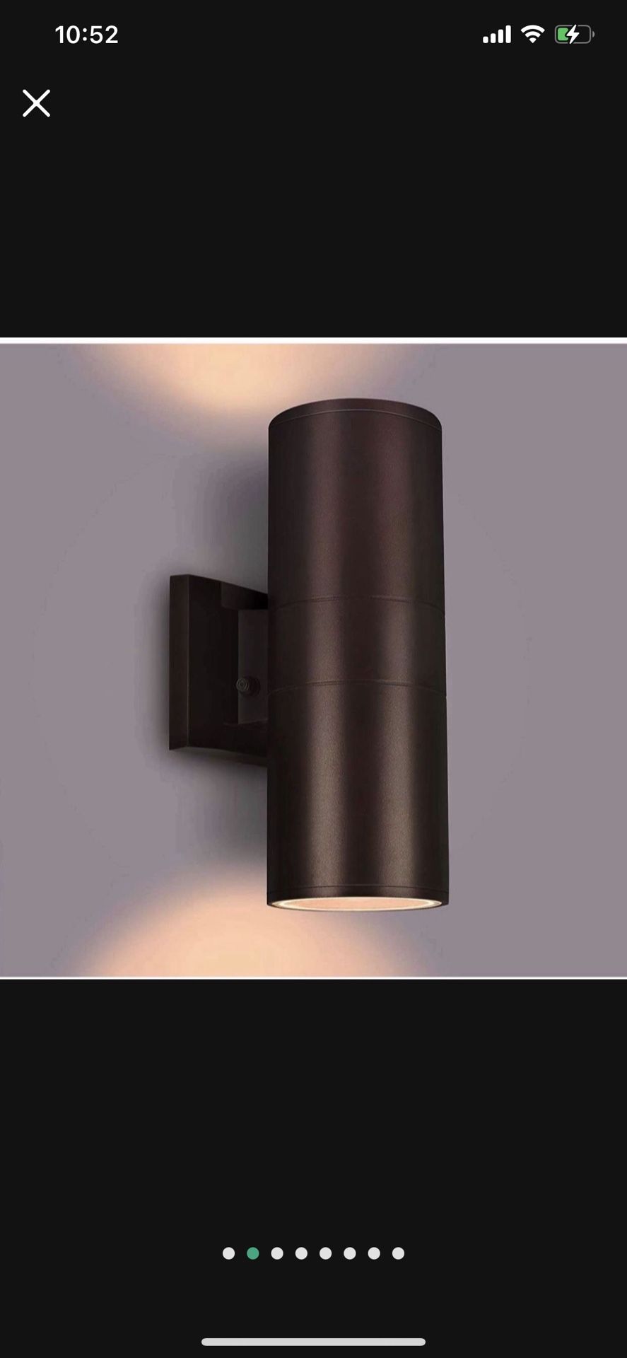 rosykite Outdoor Wall Lights Dusk to Dawn Outdoor Lighting Fixtures Wall Mount - 2 Light Bulbs Included, Modern Sconces Wall Lighting- Up Down Exterio