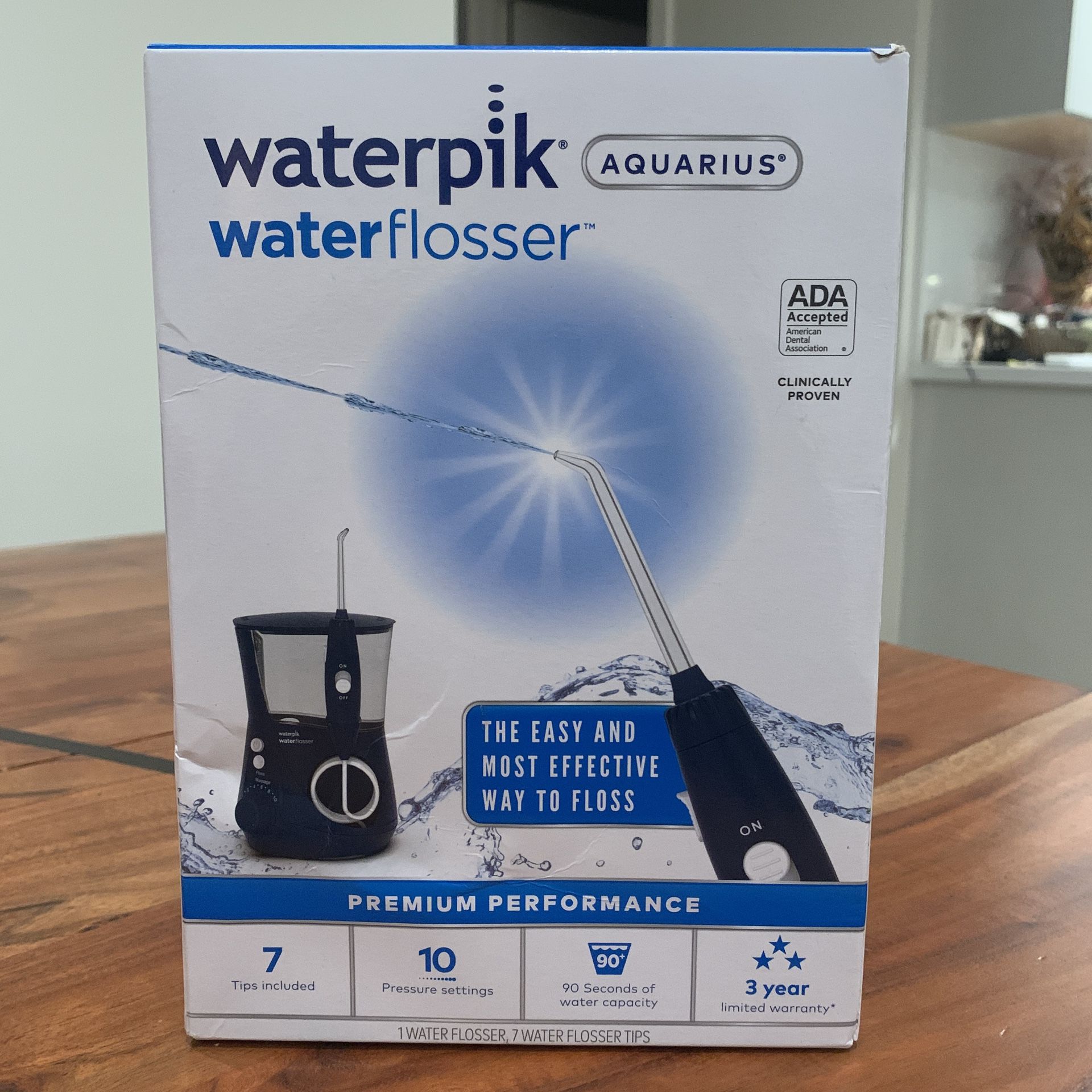 New Waterpik Aquarius Water Flosser WP-663CD Black