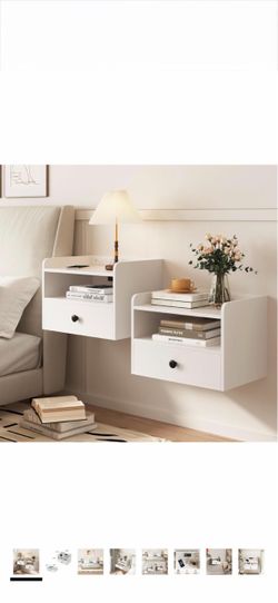 tore 4.6 4.6 out of 5 stars (557) Floating Nightstand Set of 2 Modern Night Stands with Drawer