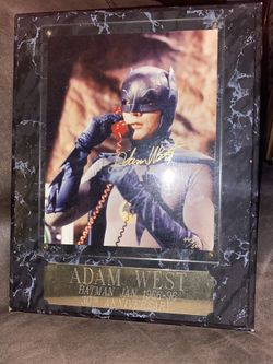 ADAM  WEST  BATMAN  Signature Signed Autograph Plaque