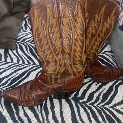 Genuine Leather Women’s Cowboy Boots 