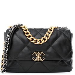 Chanel 19 Flap Bag, Quilted Leather