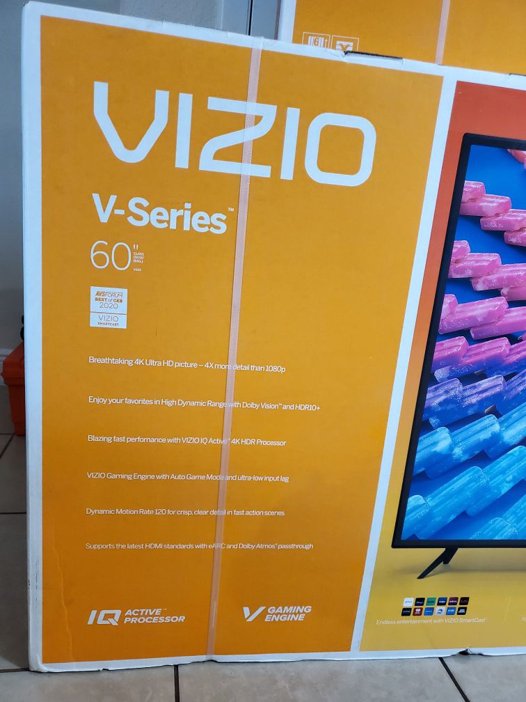 VIZIO 60 INCH SMART TV 2020 MODEL. 4K UHD WITH HDR. BRAND NEW SEALED IN BOX!! PRICE FIRM!!