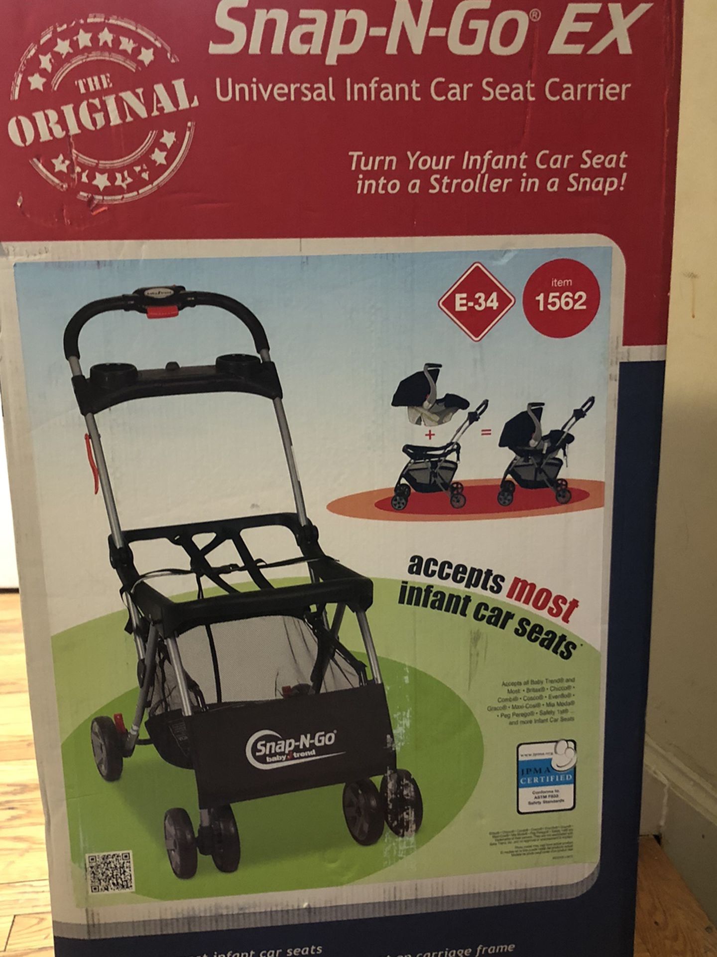 New Snap-n-go ex infent car seat strolle