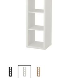 Ikea Kallax White 4X1 Cube Shelf BNIB, with additional inserts