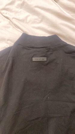 Essentials, black T-shirt, fear of God