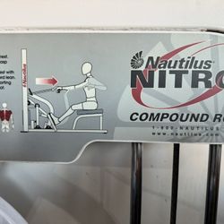 Nautilus Nitro Compound Row Machine Commercial Grade 