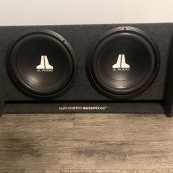 2 JL 12” W1 Subs With Ported Box