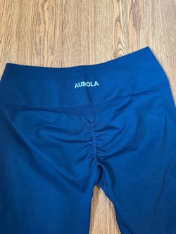 Aurola Navy Blue Seamless Leggings