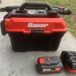 Bauer 20v wet or dry portable vacuum 