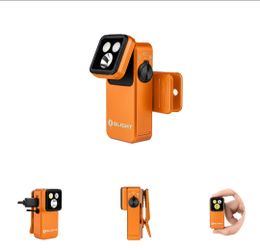 Oclip 2 Pro EDC Clip Flashlight I 530lm Floodlight, Red & Spotlight ORANGE
