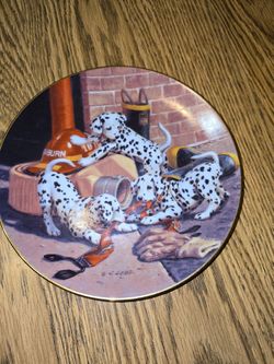 Decorative Dalmatian Plate
