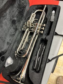 Nice Silver Trumpet with New Mouthpiece and Valve Oil $180 Firm