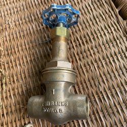 NEW FAIRBANKS 1 Inch GATE VALVE 800-WOG 