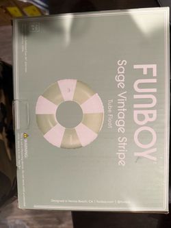 Funboy Sage Vintage Stripe Tube Float