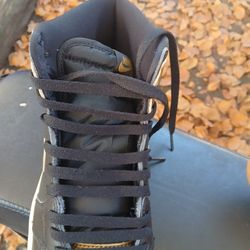 2025 Air Jordan's Og  Metelic  Gold And Black High Tops 