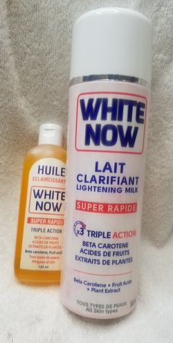 White Now Triple Action body Lotion and Oil