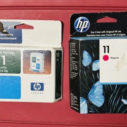 OEM Genuine HP 11 Cyan & Magenta Ink Printhead C4811A Printer Head Sealed Lot