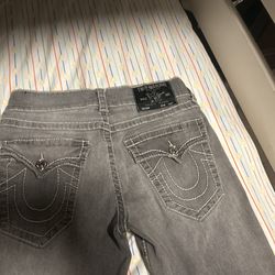 Grey True Religion Jeans