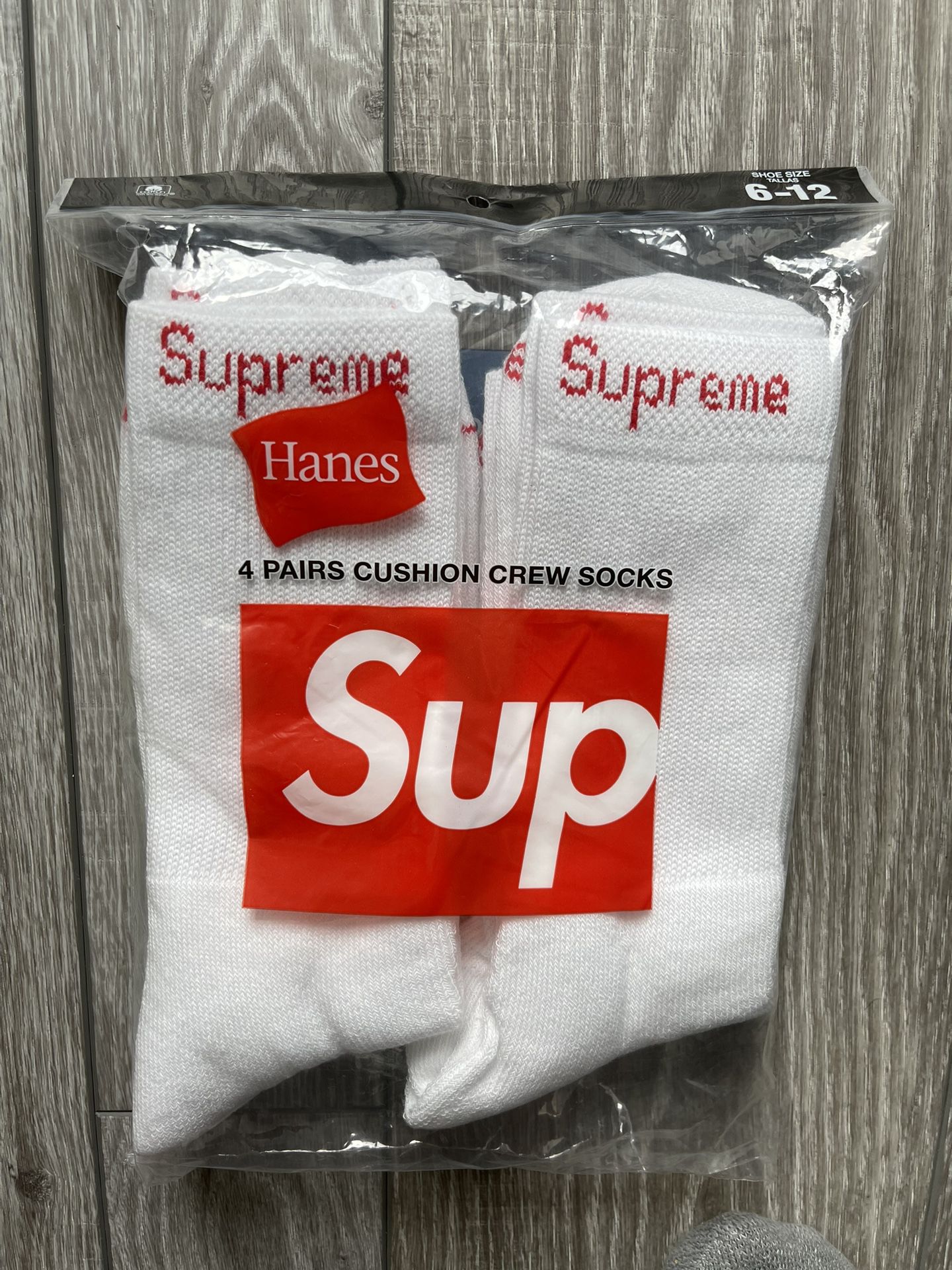 Supreme socks white new
