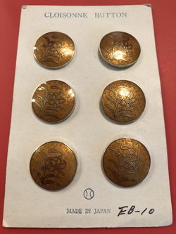 CLOISONNÉ BUTTONS