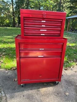 2-Piece Waterloo Rolling Tool Chest Set – Red