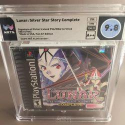 LUNAR: SSSC Fan Art 2-Disc Variant Graded By WATA 9.8 A++ Victor Ireland Signature 