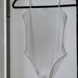Topshop White Bodysuit Size Small 