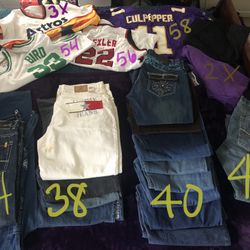 Men’s Clothing Assorted Sizes