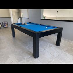 Black Modern Pool Table 