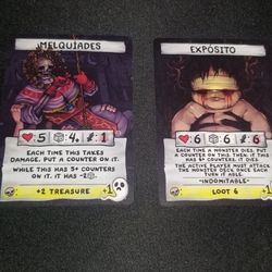 Blasphemous Promo cards From The Binding Of Isaac Four Souls Kickstarter Edition
