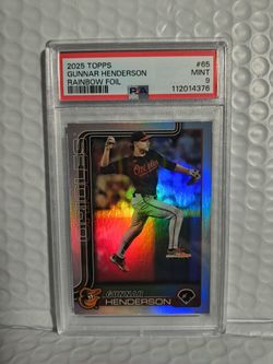 2025 Topps Gunnar Henderson Rainbow Foil #65 PSA 9 