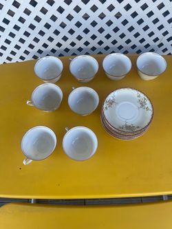 Cups with saucers