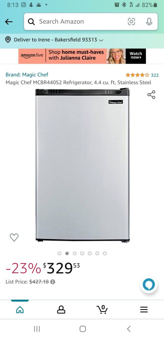 MAGIC CHEF MINI REFRIGERATOR!!