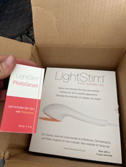LightStim for Wrinkles + PhotoSerum – LED Anti-Aging Device (Like New)