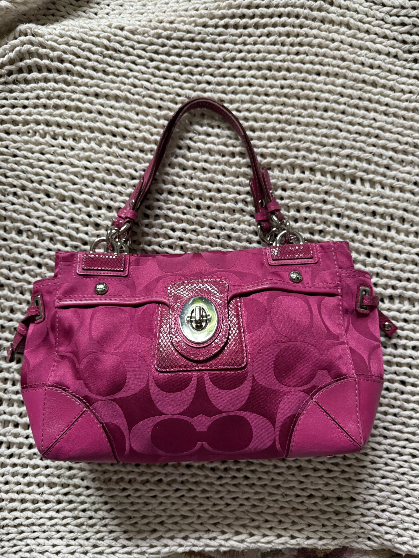 Pink Coach Bag