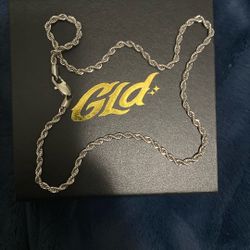 Gld White Gold Plated Chain
