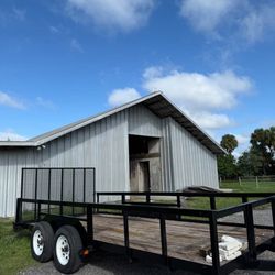 7x16 Dual Axle Utility Trailer 