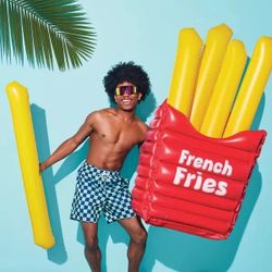 New In Box Pool Float With Removable Fries 