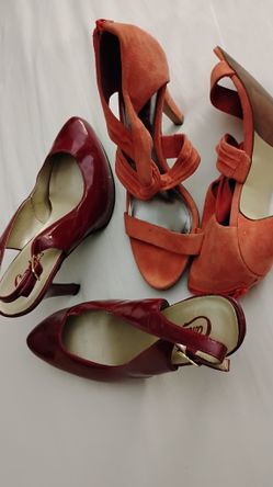 Zapatos Tacón Alto Como Nuevos.