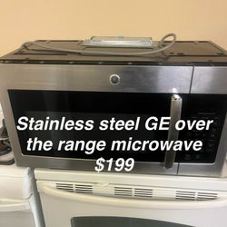 Stainless Steel GE Oven The Range Microwave 