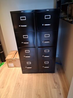 2 File Cabinets with Pendaflexes letter size