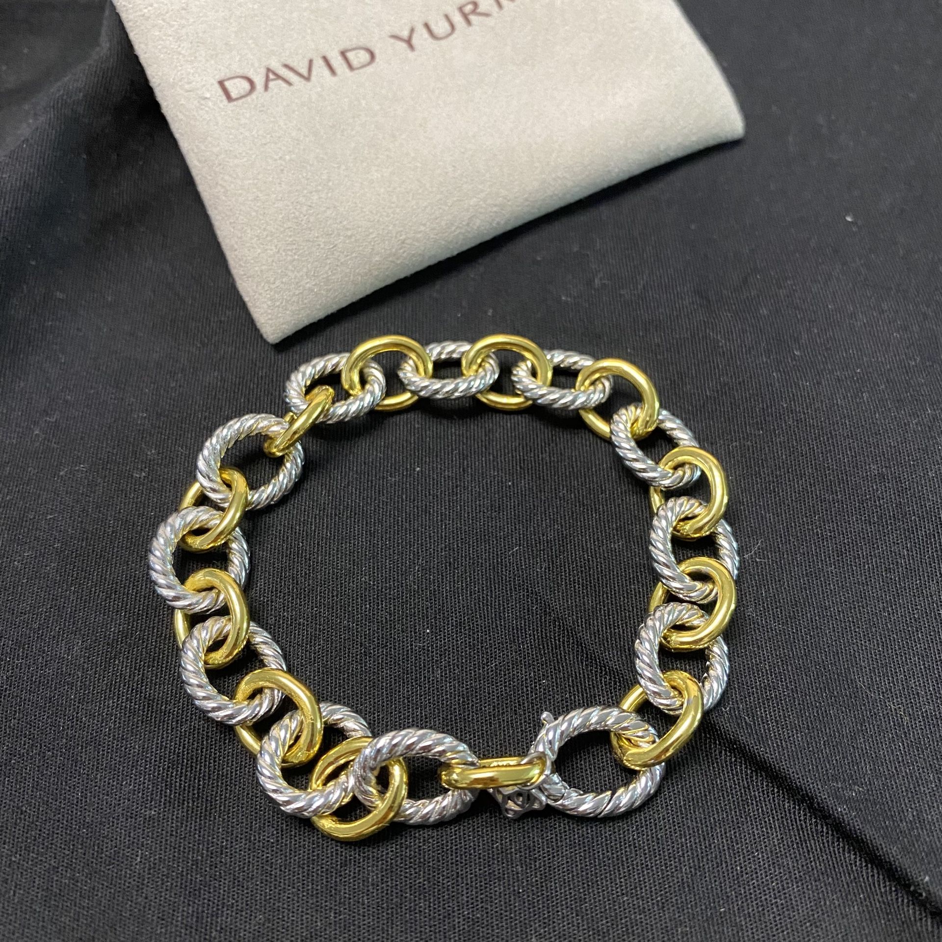 David Yurman Womens Oval Link Chain Bracelet