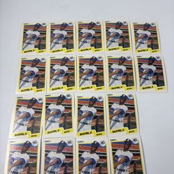 Ken Griffey Jr 1990 Fleer #513 Lot Of 18 Baseball MLB Cards Seattle Mariners