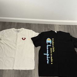 True religion+ champion shirt 2 for 1