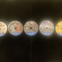 UNTESTED Sony PlayStation 4 PS4 5 Game Lot MADDEN NBA LIVE NBA2K19 THE SHOW 16+more(Post Nintendo Era)