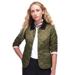 2024 Size 16 UK Barbour Quilted Coat Corduroy Collar